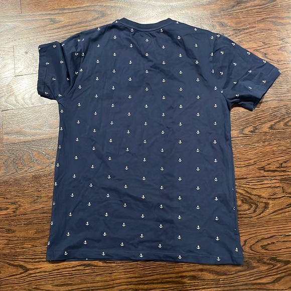 ♡ denim and flower, V-neck size large 100% cotton - Picture 3 of 4